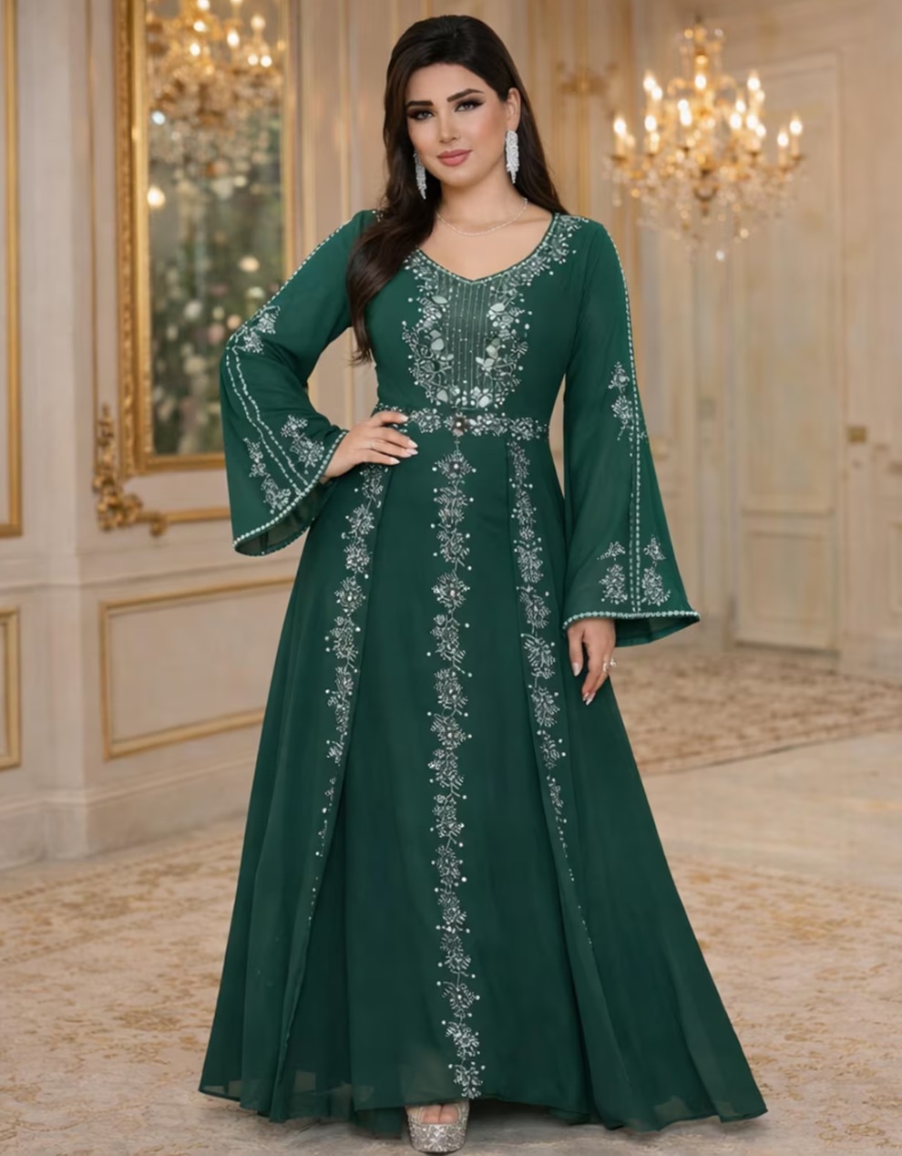 স্টাইলিশ আবায়া বোরকা ও হিজাব সেট